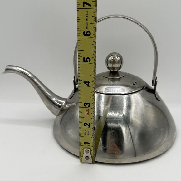 L'epicure Teapot Tea Kettle with Lid 18/10 Stainless Steel 2.5 Qt Handle Spout - Picture 7 of 7